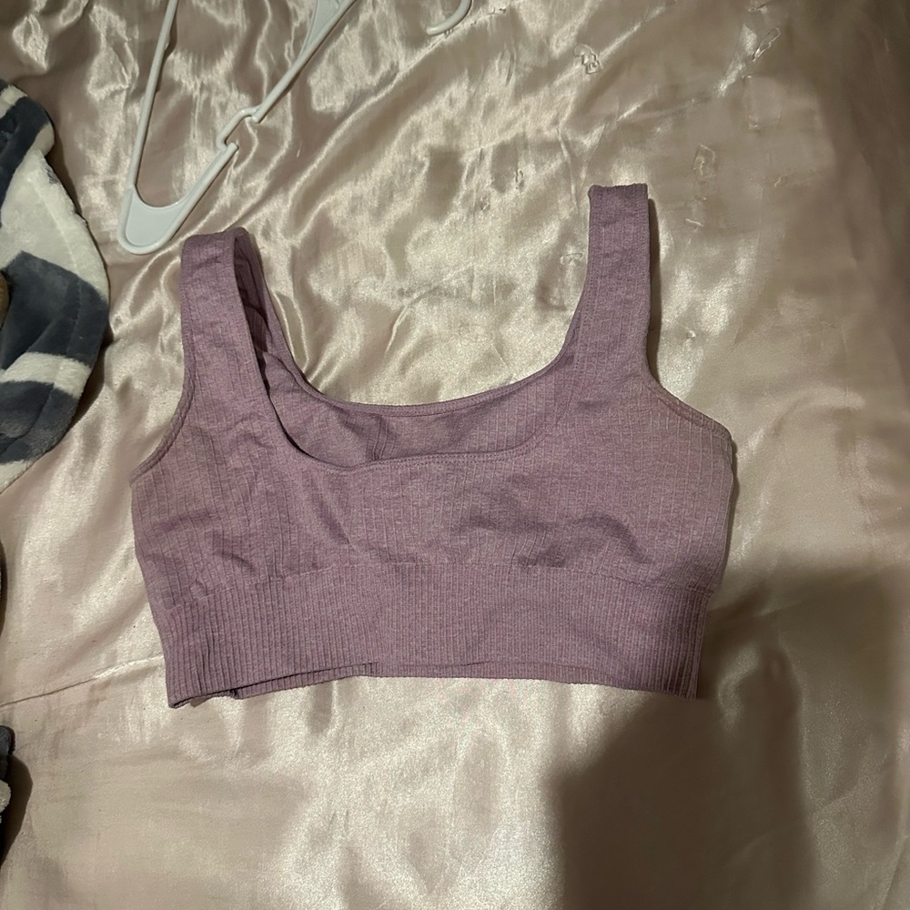 Amazon Ribbed Bralette - Lilac - Picture 2 of 2